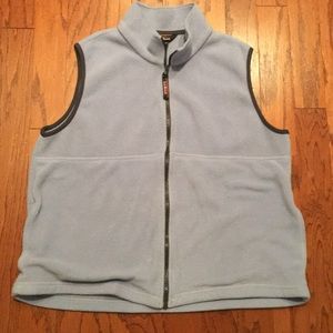 Vtg LL Bean Fleece Vest Blue Women’s XL Polartec ✅